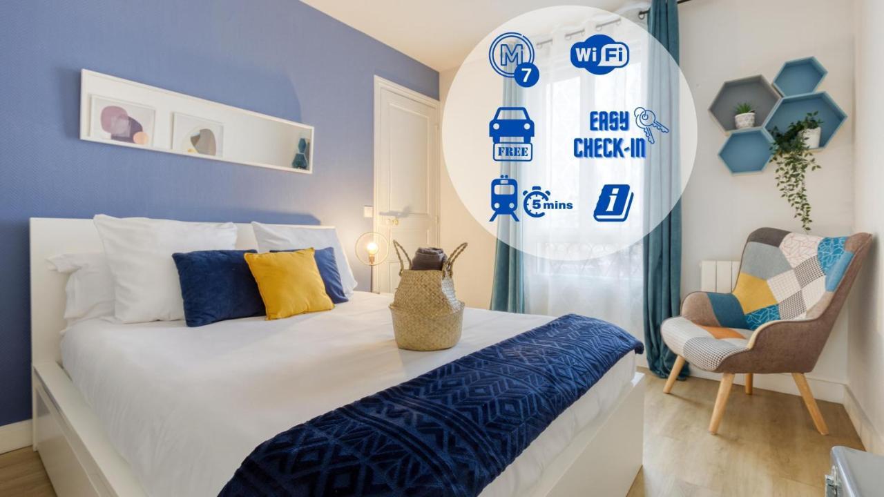 Metro 7 - Gare C - Parking Private- Easy Check-In Lejlighed Ivry-sur-Seine Eksteriør billede